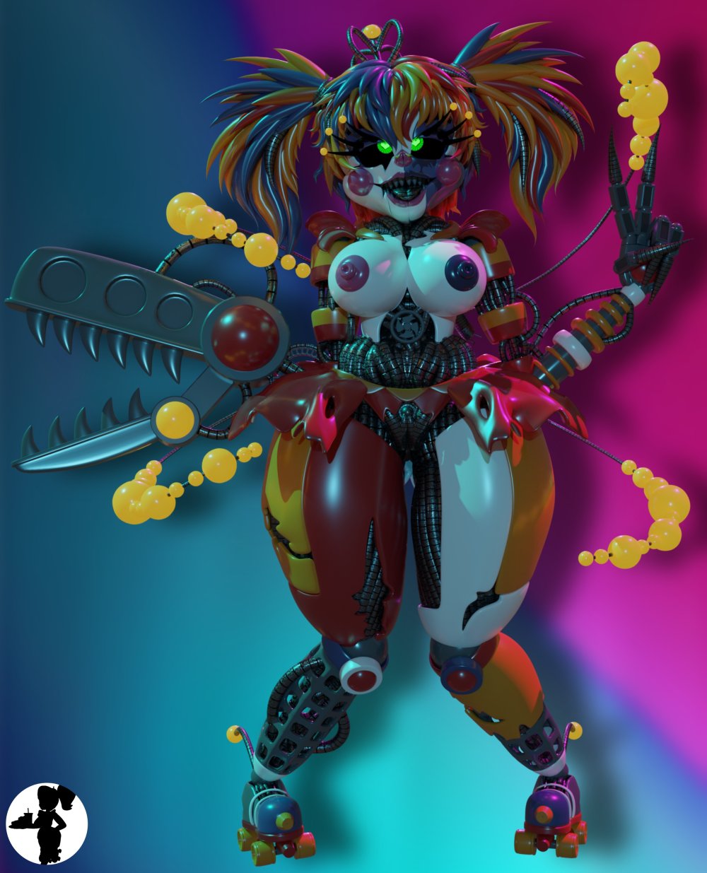 Five nights in the 3D Fnia 3D anime