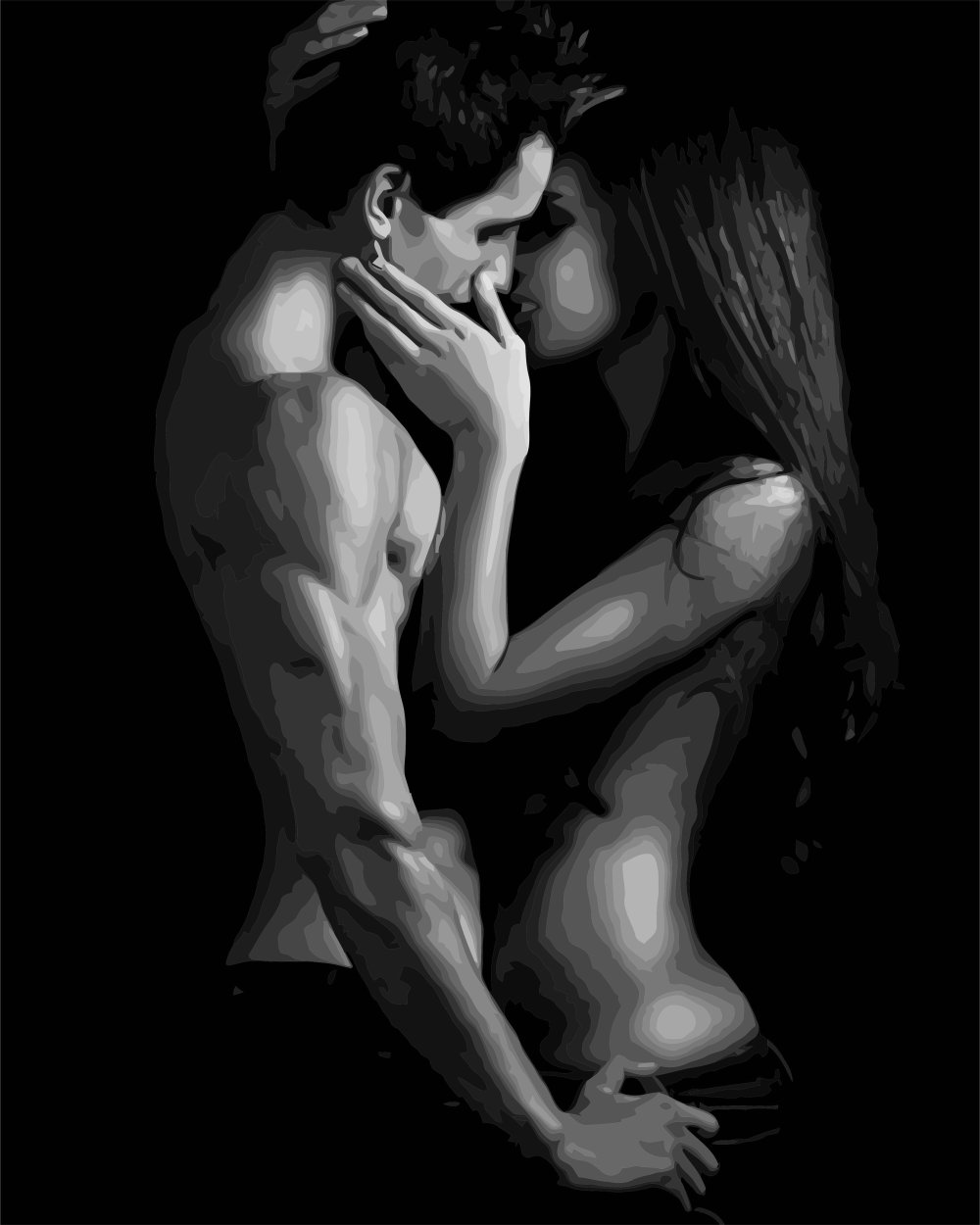 Man and woman passion