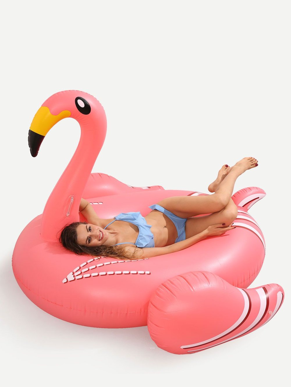 Flamingo sleds on inflatable wheels