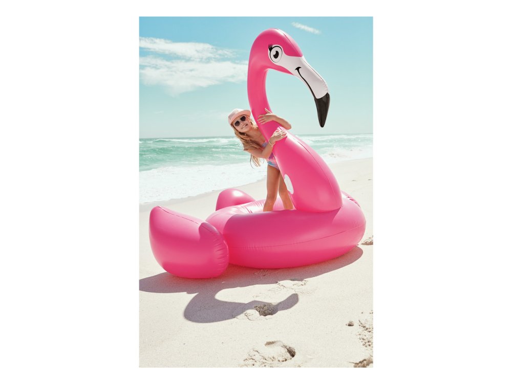 How beautifully to take a picture of an inflatable flamingo