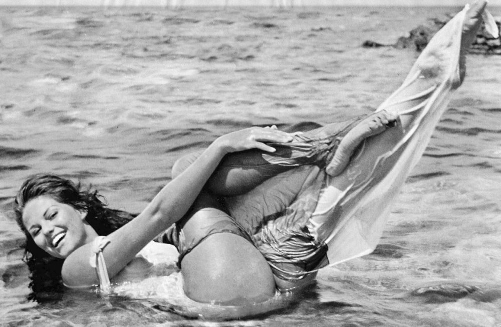 Claudio Mori in a swimsuit