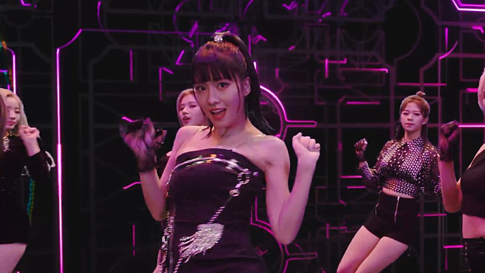 Momo Twice in a swimsuit