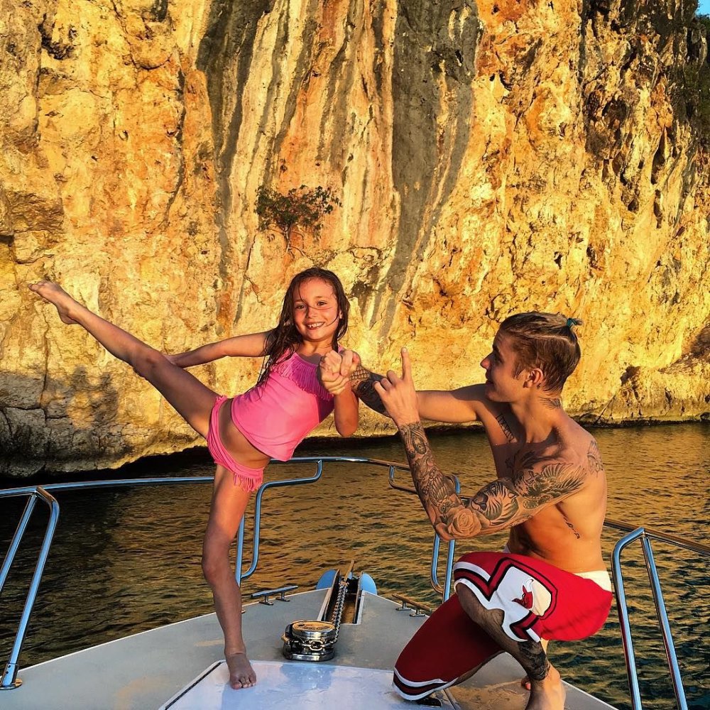 Justin Bieber with sister 2019