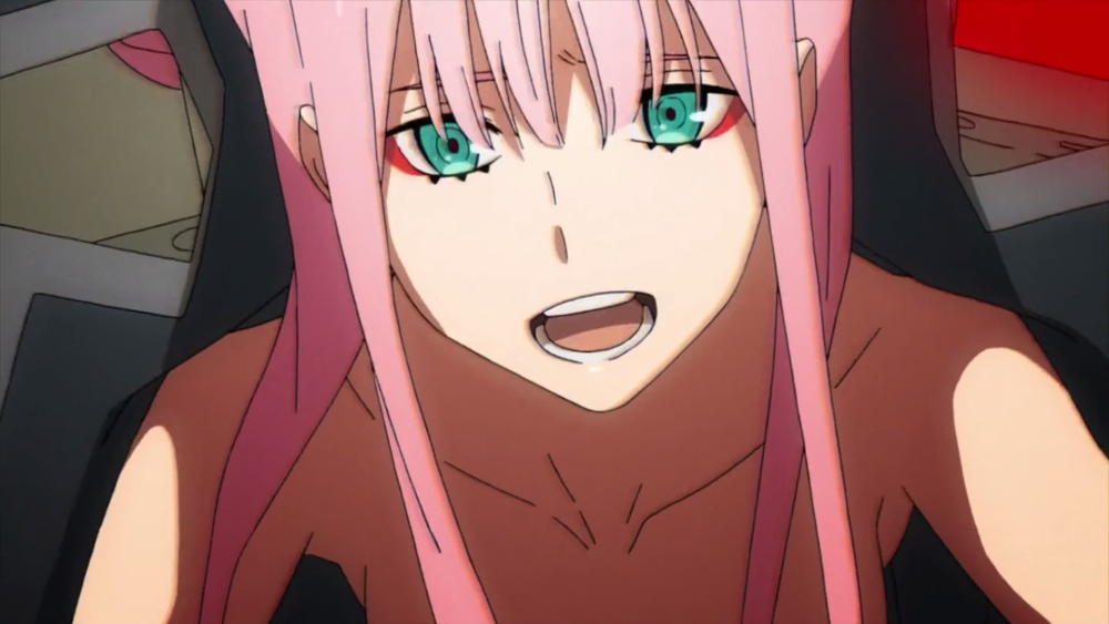 Zero Two art in linen