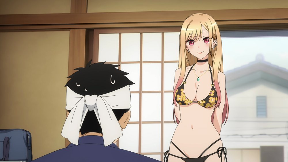 Marin Kitagawa in a swimsuit