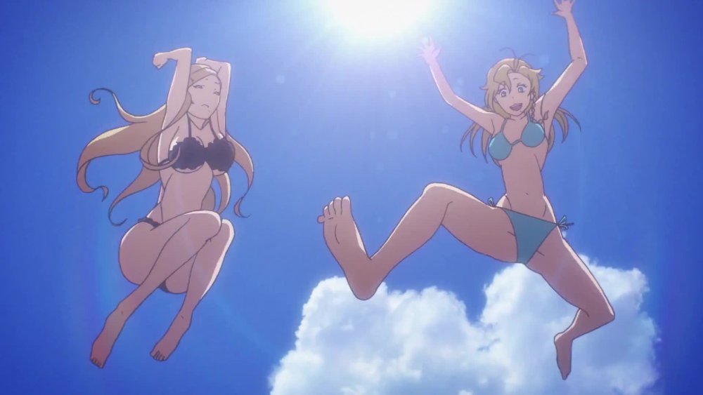 Marin Kitagawa in anime swimsuit