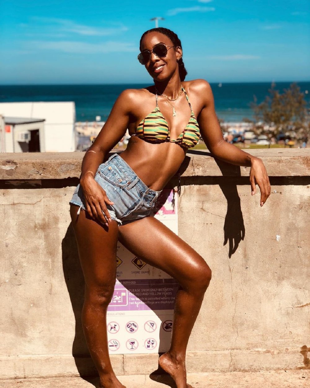 Kelly Rowland in a swimsuit