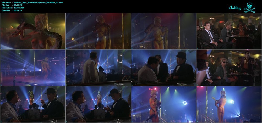 Actress Demi Moore striptease