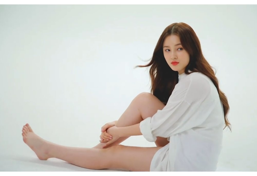 Nancy McDoni Momoland in a swimsuit