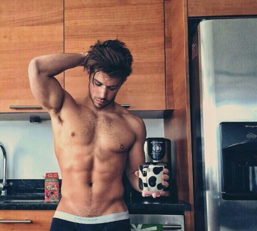 Beautiful guys Addicted in underwear in the morning