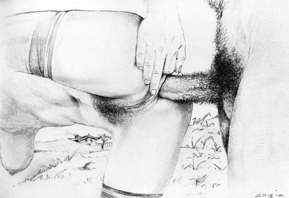 Erotic pictures with a pencil