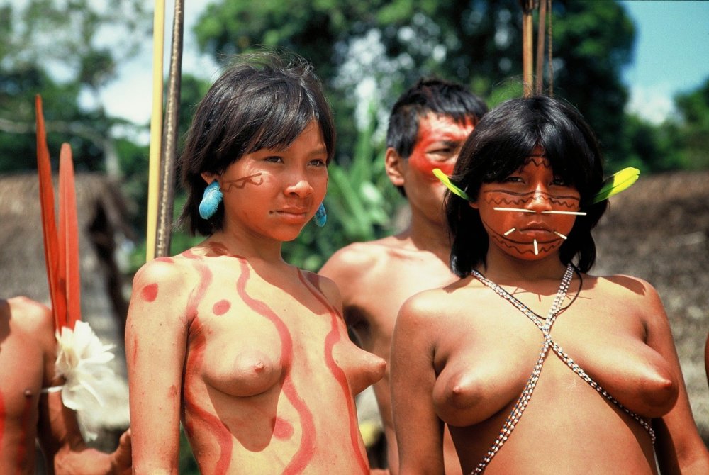 Naked women of wild tribes