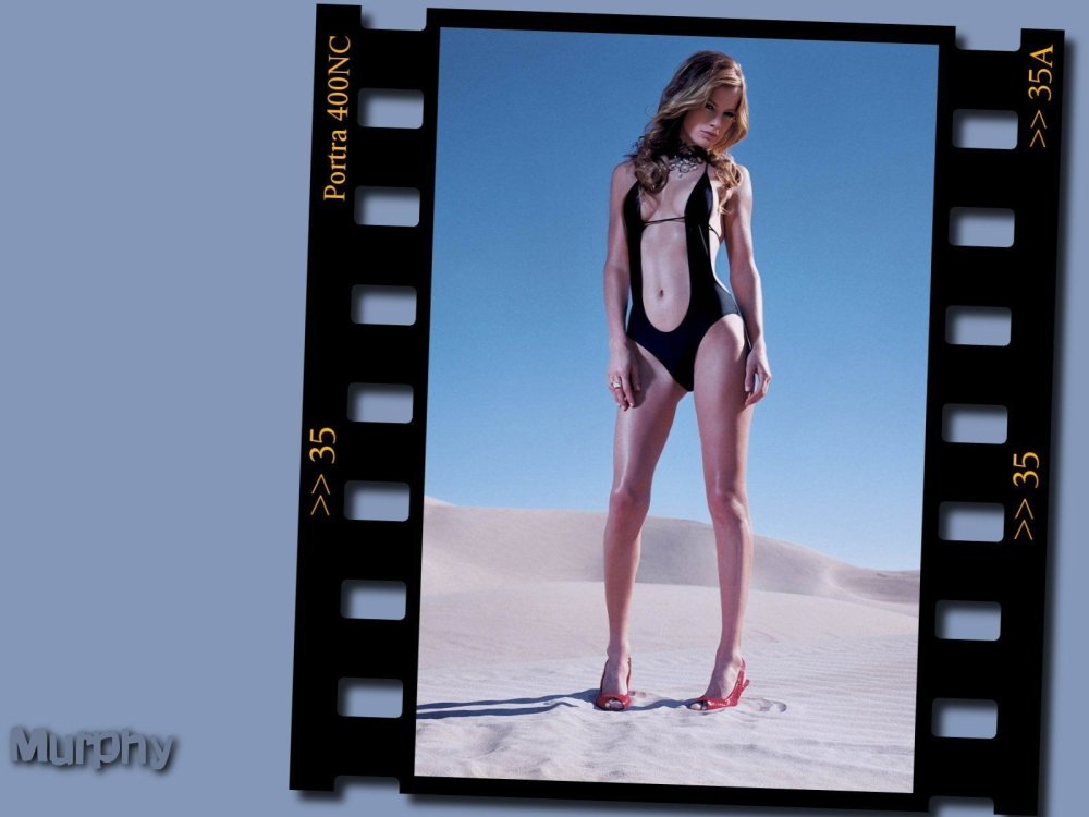 Caroline Hennesi in a swimsuit