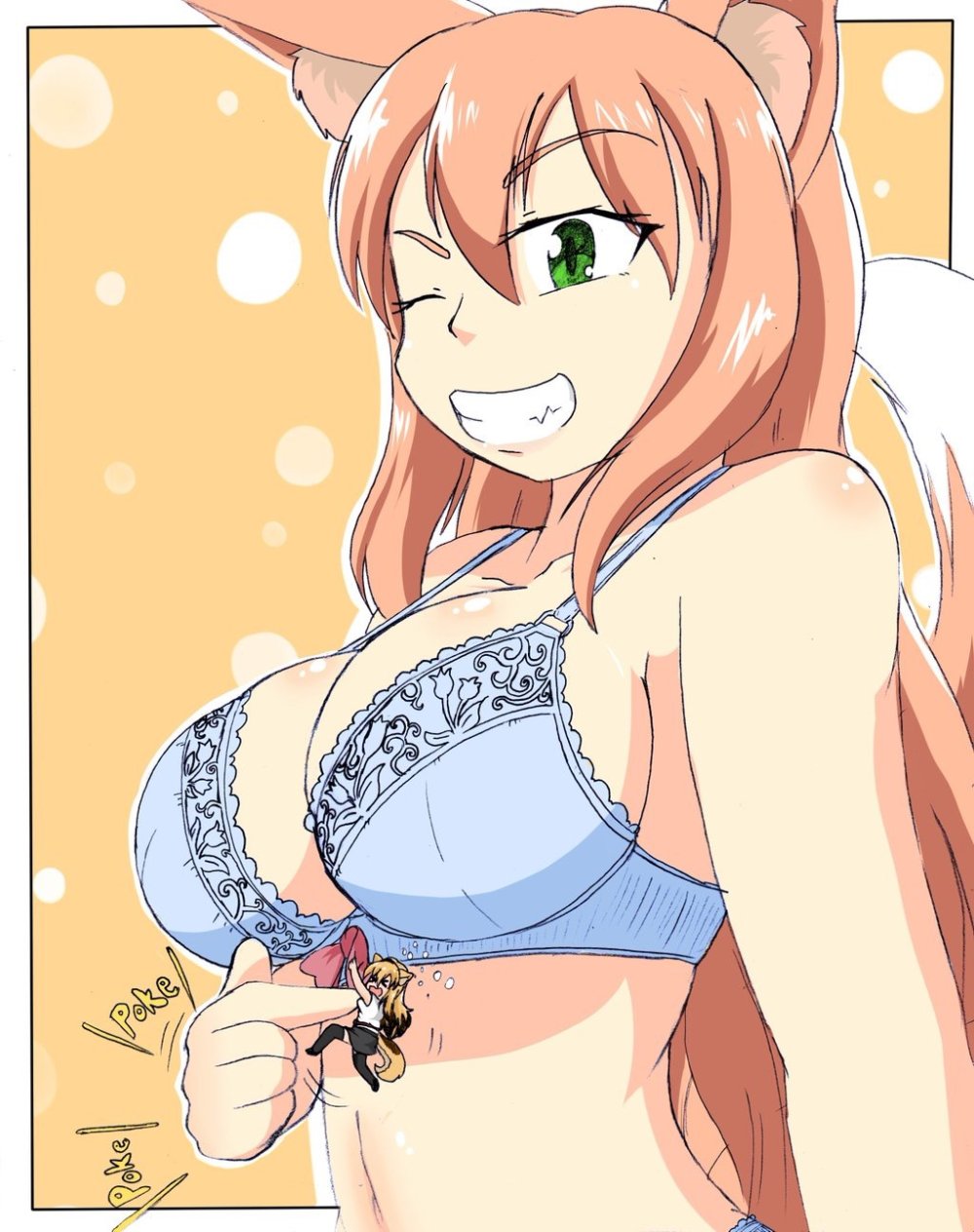A giant girl anime