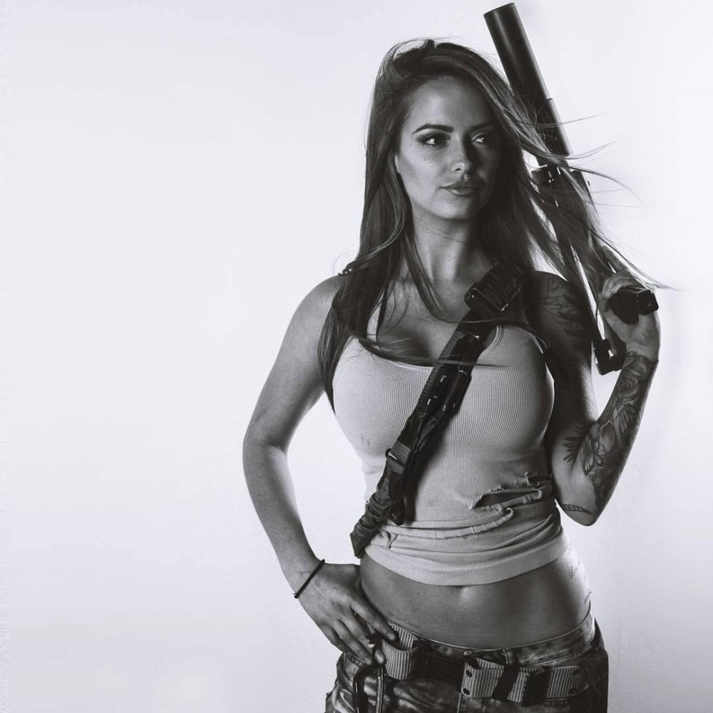 Hot girls with weapons