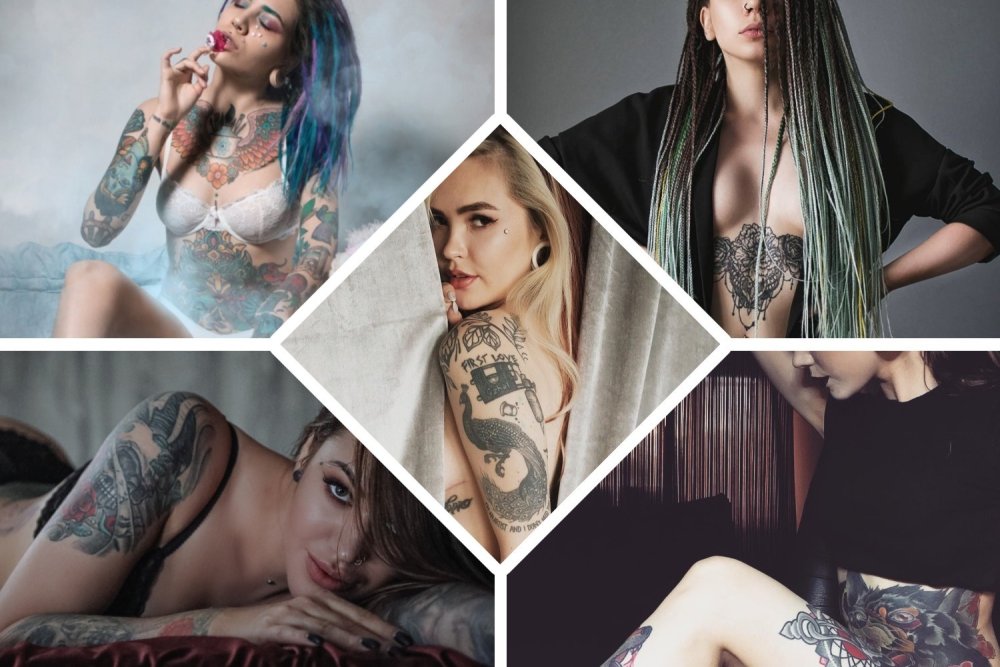 Maryana Shirinskaya tattoo model