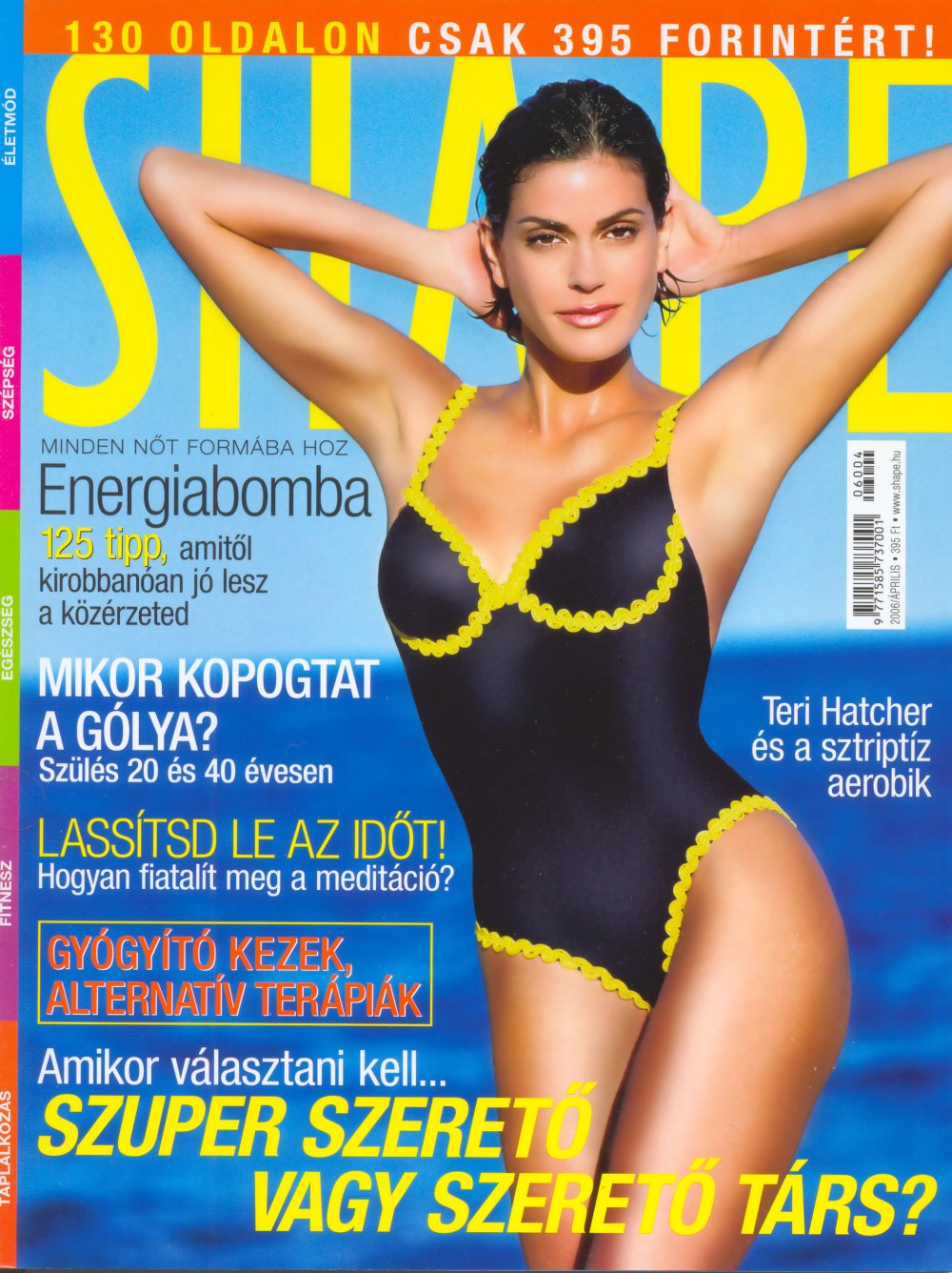 Teri Hatcher in his youth in a swimsuit