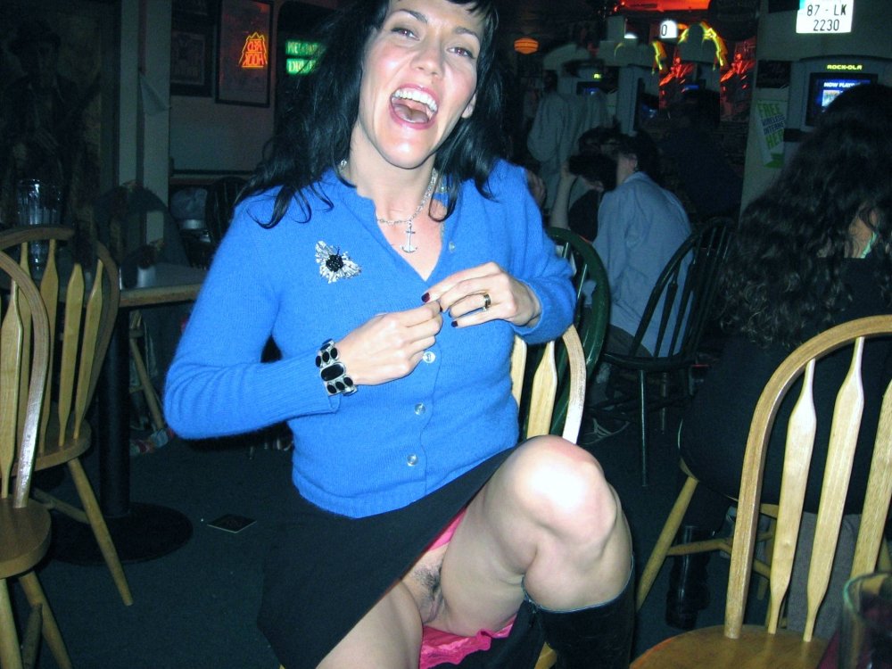 Without panties at the corporate party