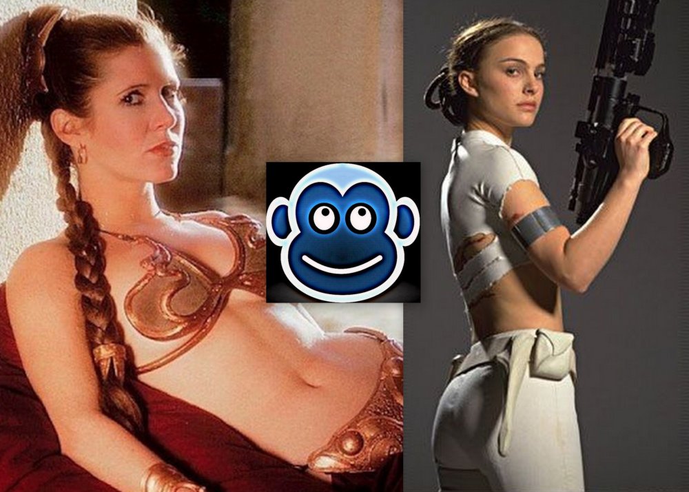 Padme Amidala with a background in cells
