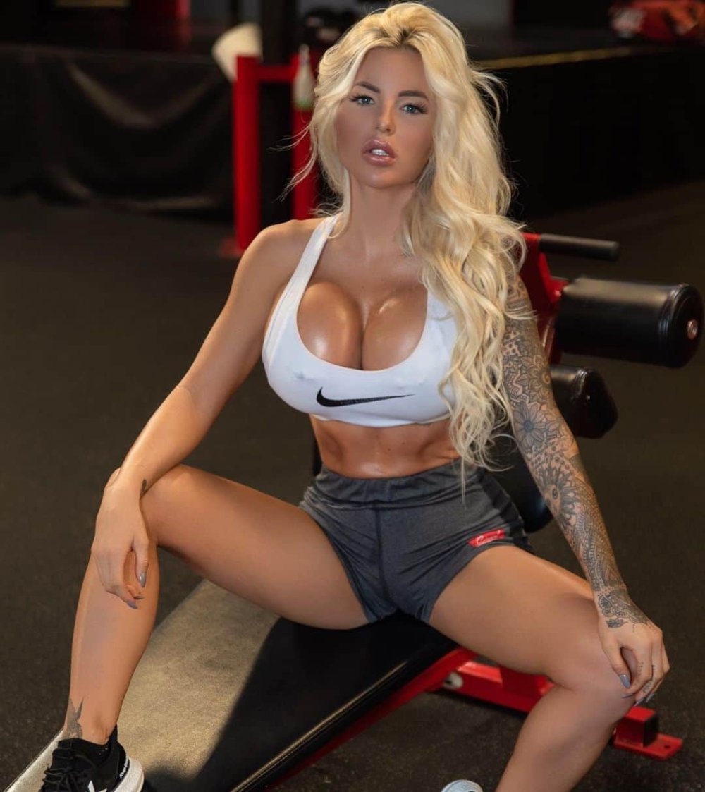 Monica Monroe in a bikini