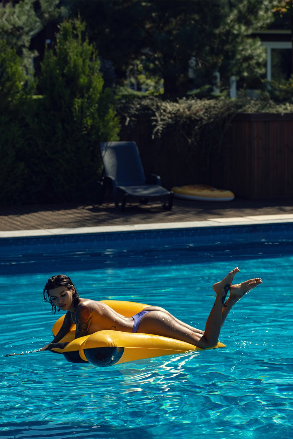 Ilona Bukovskaya in the pool