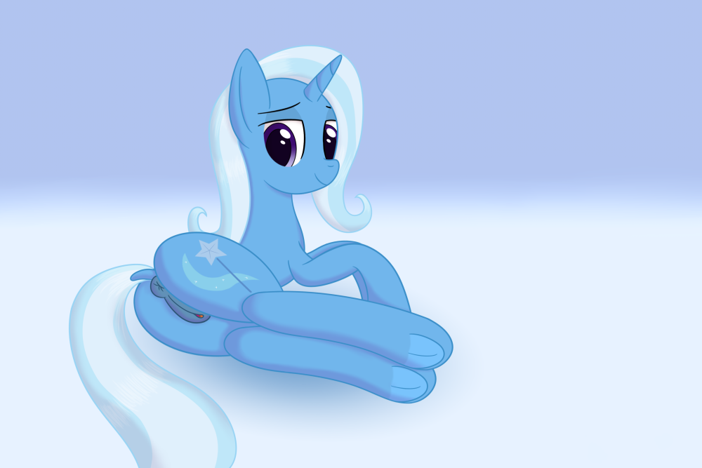 Trixie pony hugs