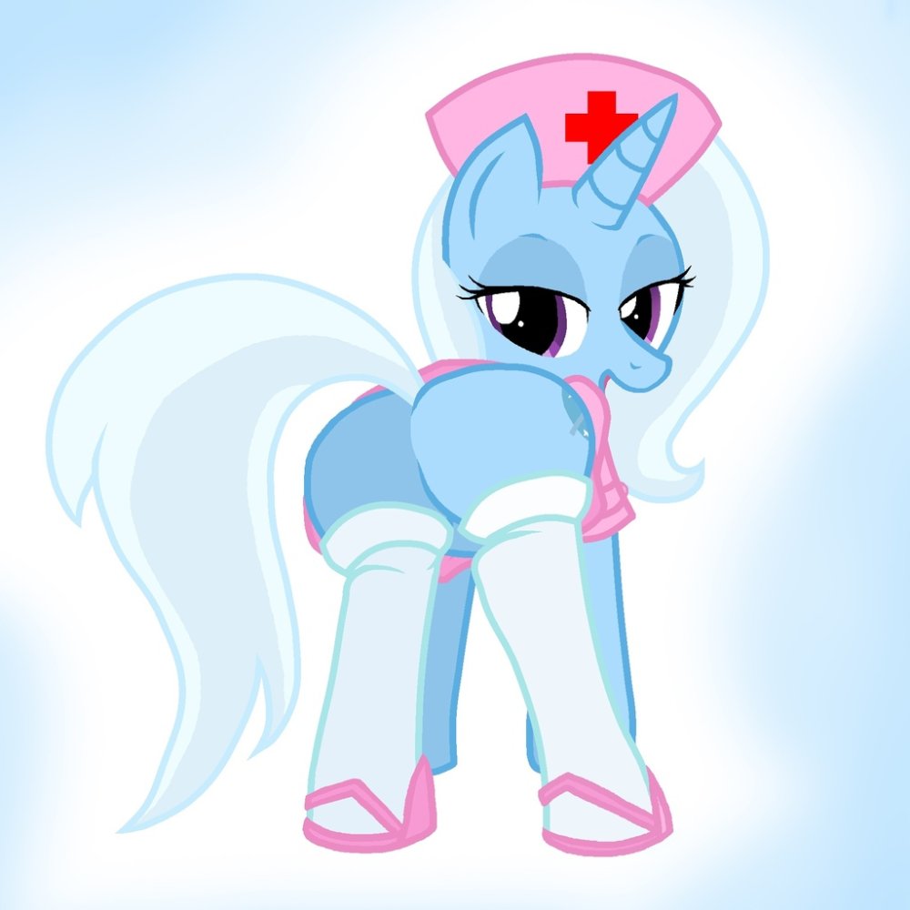 Pony in socks