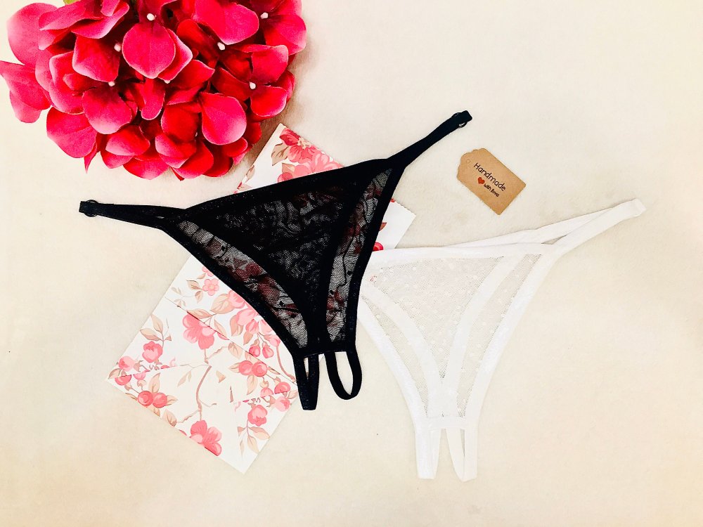 Erotic linen with a neckline