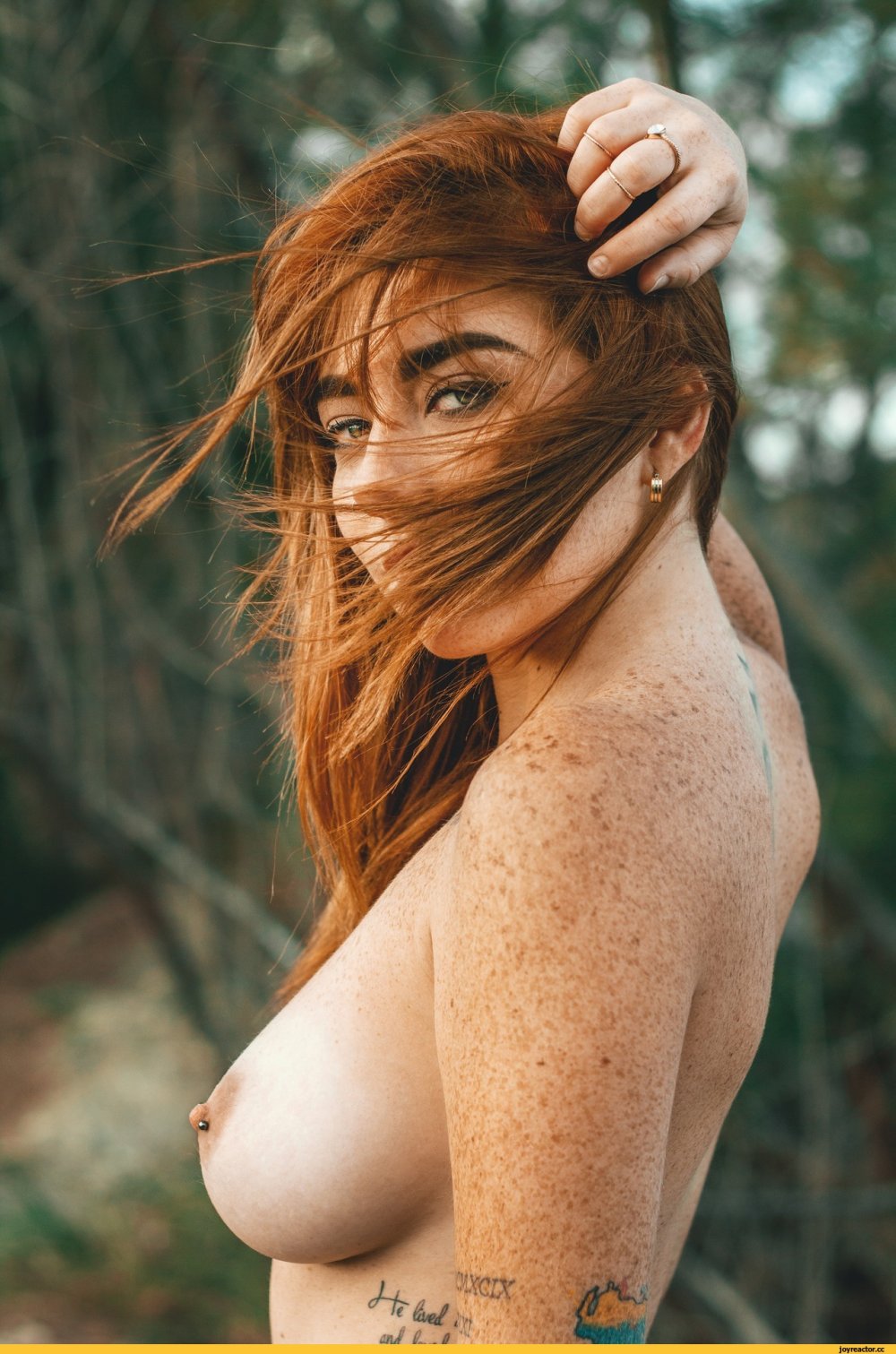 Beautiful boobs with freckles