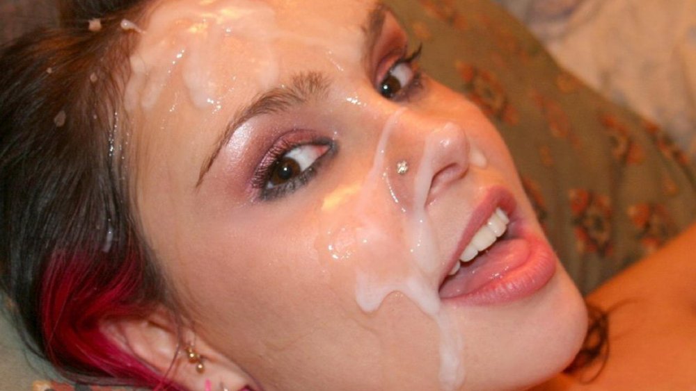Beautiful girls cum on the face
