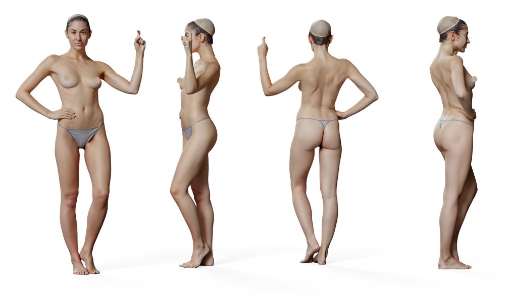 Female Anatomy Stay Naked Together