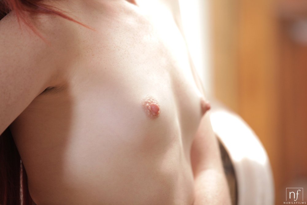 Small breasts with small nipples