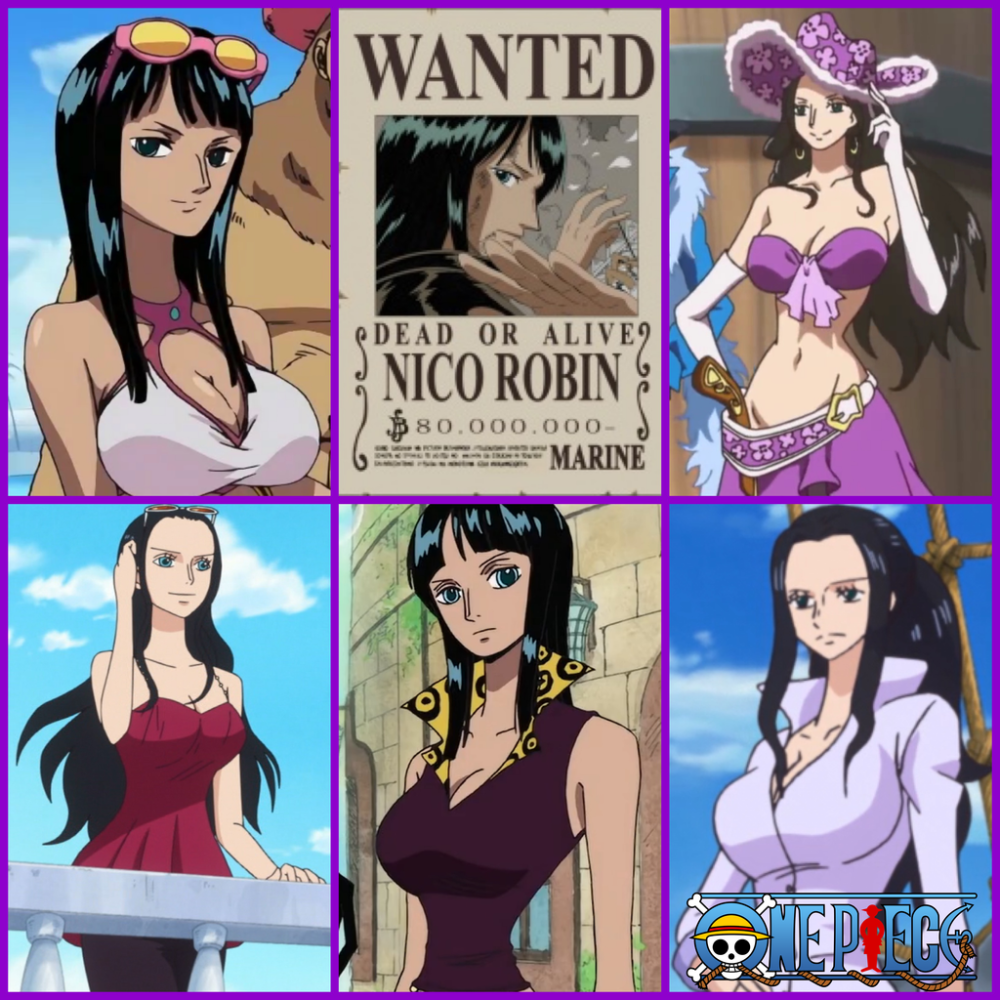 Nico Robin with big breasts naked