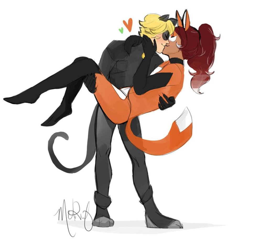 Rena Ruzh and Cat Noir