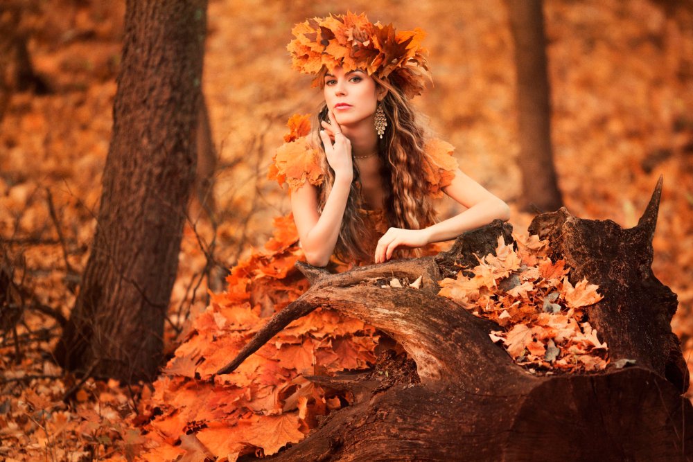 Autumn photo shoots in nature
