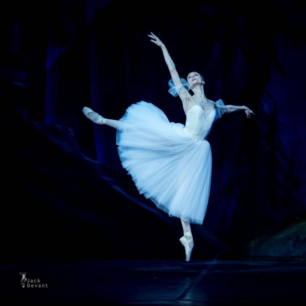 Stretching ballerina Svetlana Zakharova