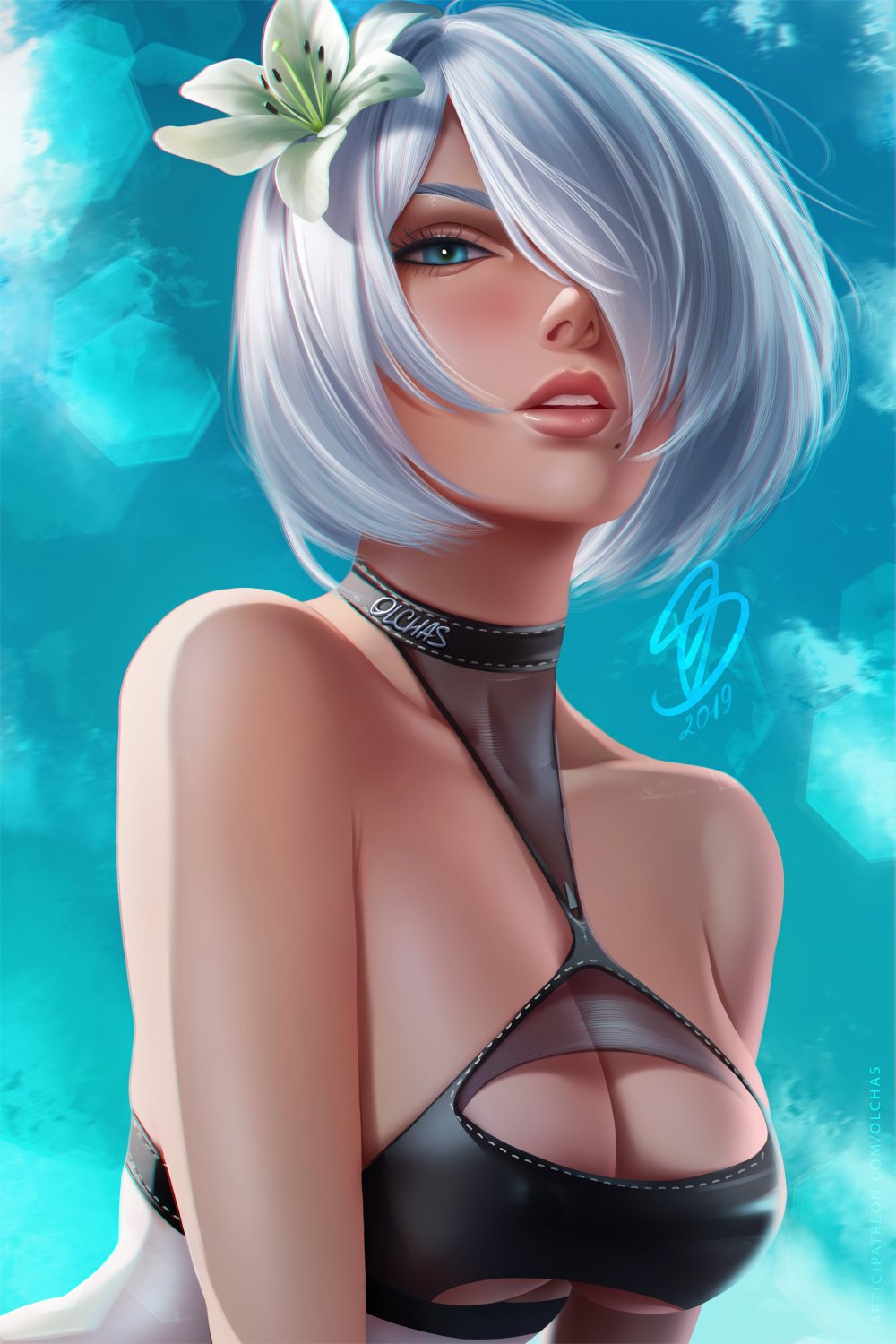 2B Nier Automata Art Sakimichan