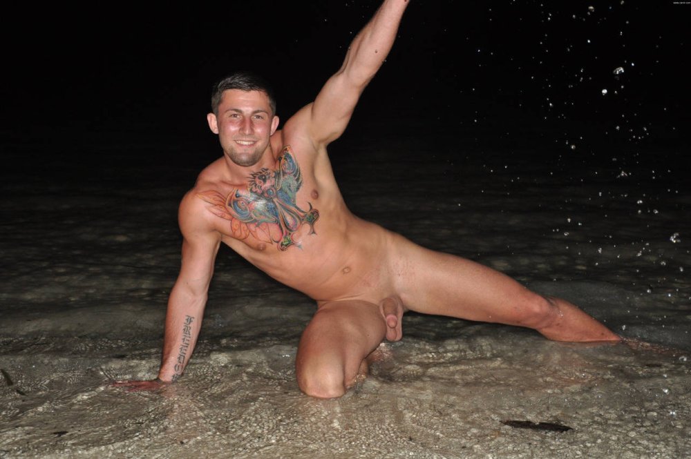 Naked guys in the gym
