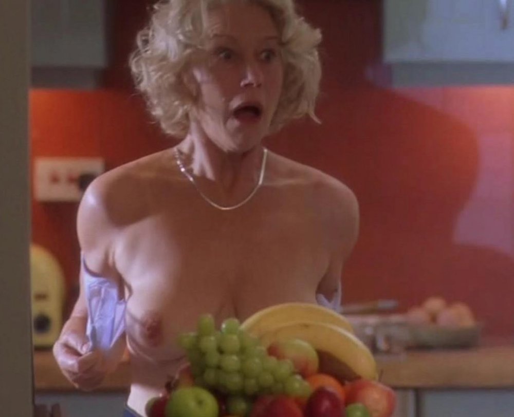 Helen Mirren in his youth naked