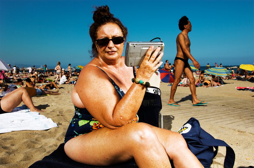 Naked grannies on a common beach