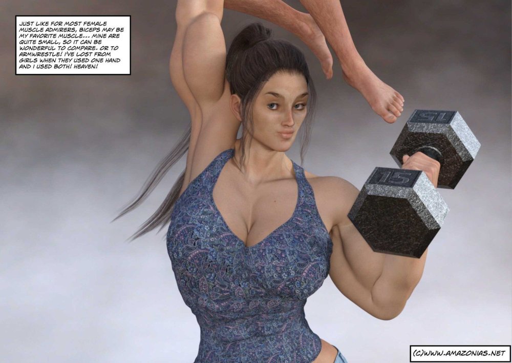 Muscular Amazon Dominates Comics