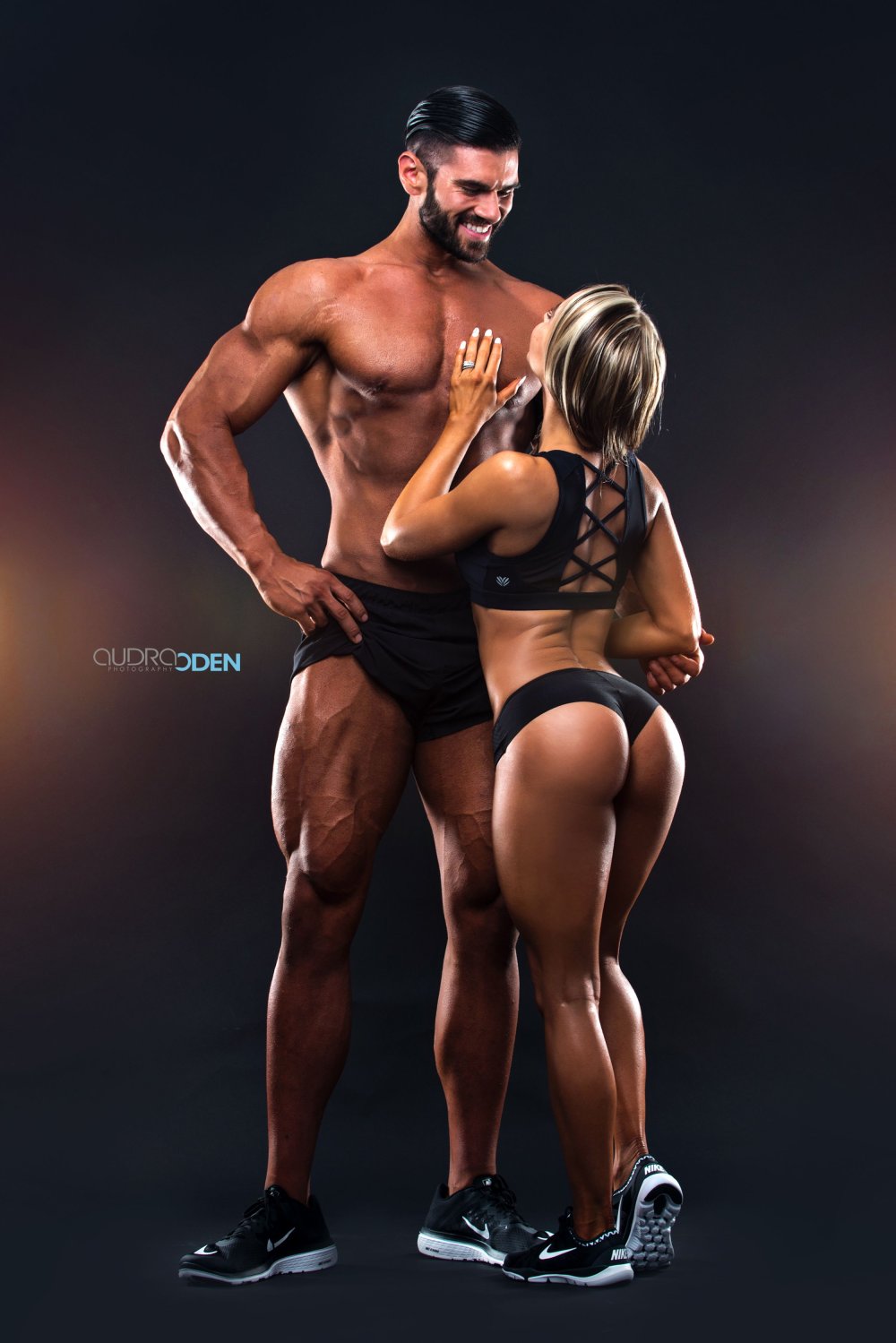 Fitness models of girls and men