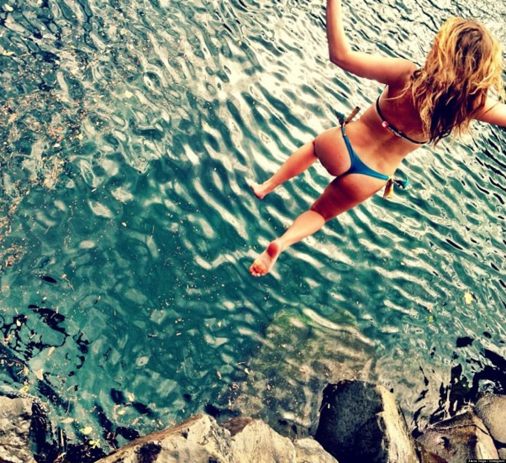 Alexa Penaveg in a swimsuit