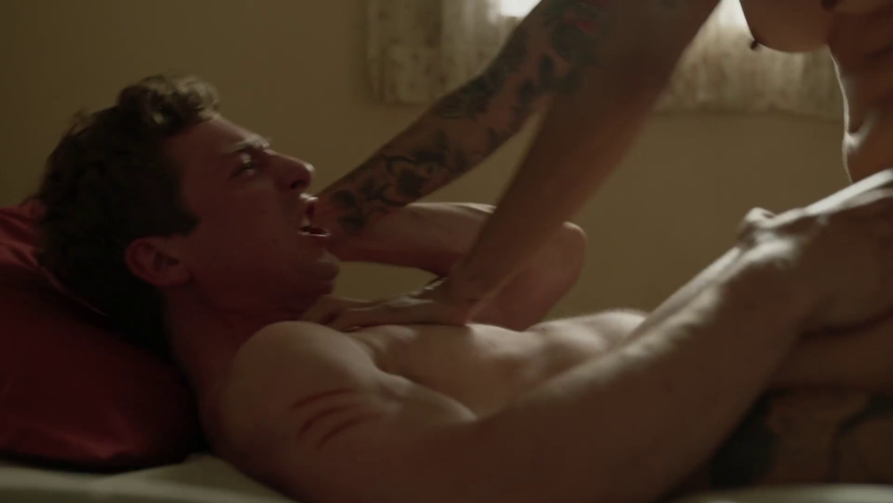 Jeremy Allen without panties with dick