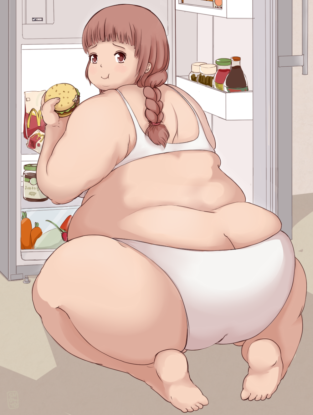 Chubby Belly Anime Weight Gain Fooling