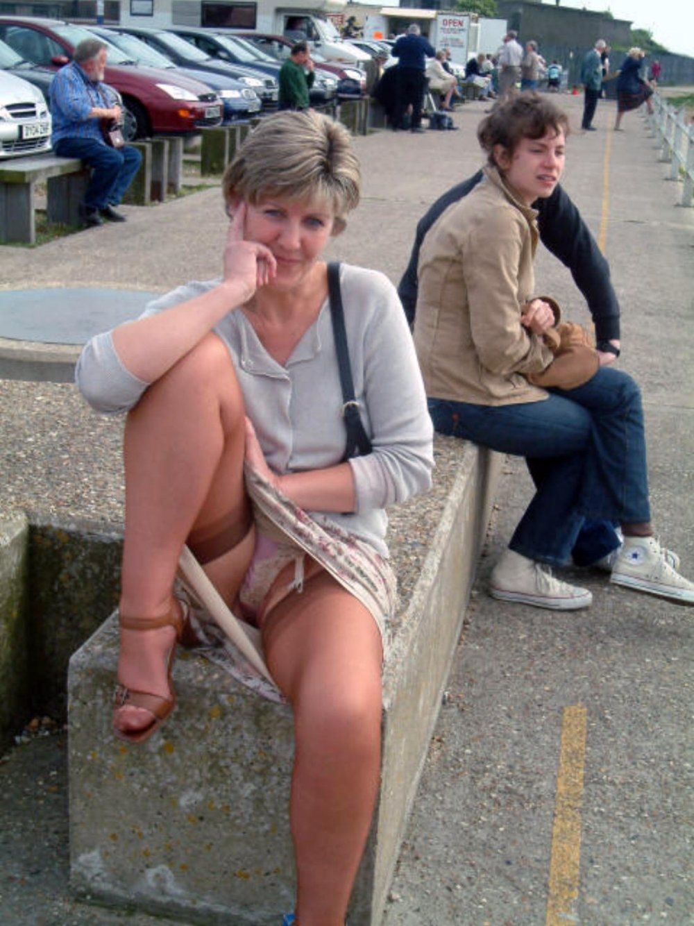 The exhibitionist spied on