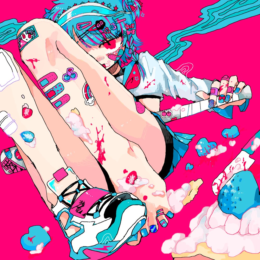 Anime chopped head guro
