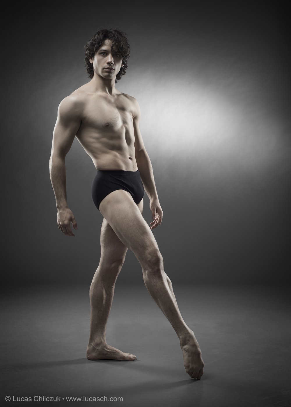 Beautiful male body in full height