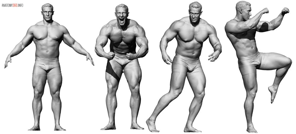 3D model of a man