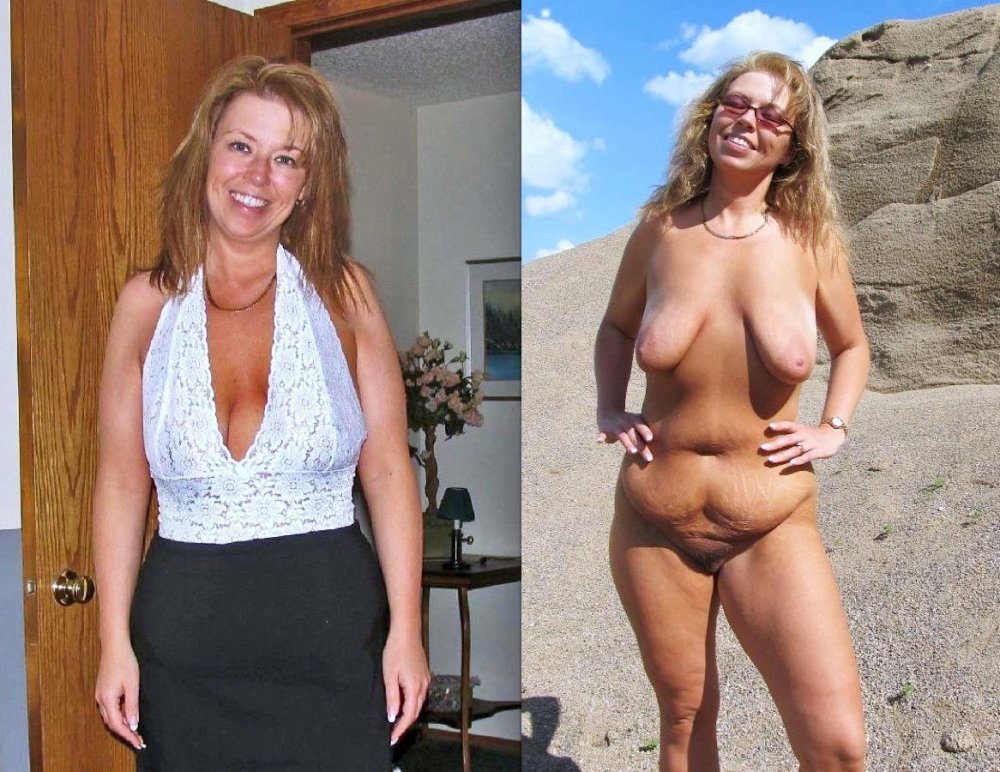 Sagging boobs naked dressed